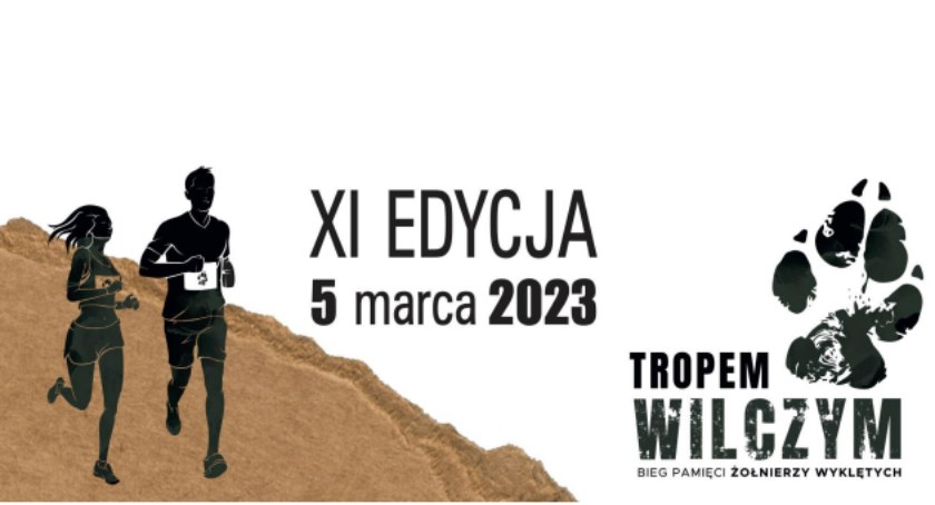 Grafika na XI edycję biegu Tropem Wilczym; fot. screen/ elektronicznezapisy.pl