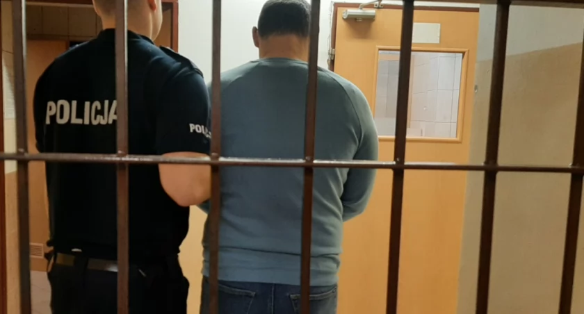 Na zdjęciu oszust recydywista. Fot. KPP Otwock