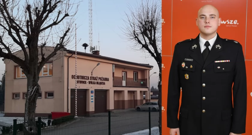 Druh Jakub Dymkowski z OSP Otwock-Wólka Mlądzka został „Strażaka Miesiąca Grudnia” 2023. Fot. arch./UMWM