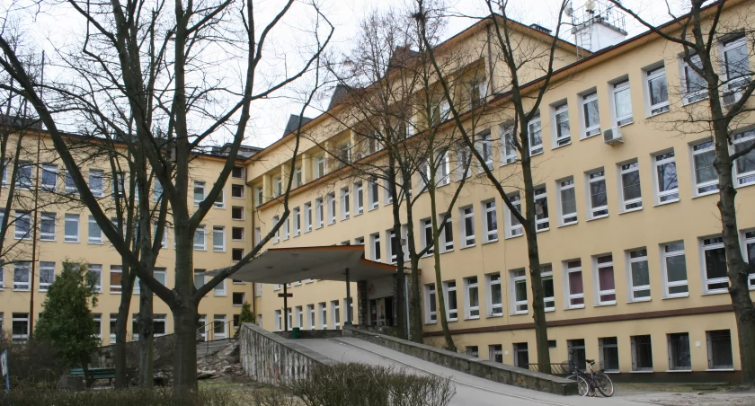 Szpital powiatowy w Otwocku na zdjęciu archiwalnym