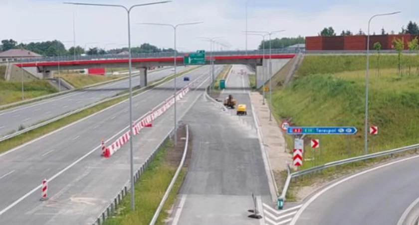 Nowa łącznica na węźle Lubelska w Majdanie . Fot. GDDKiA