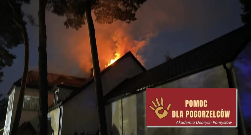 Zdjęcie z pożaru - fot. OSP Józefów