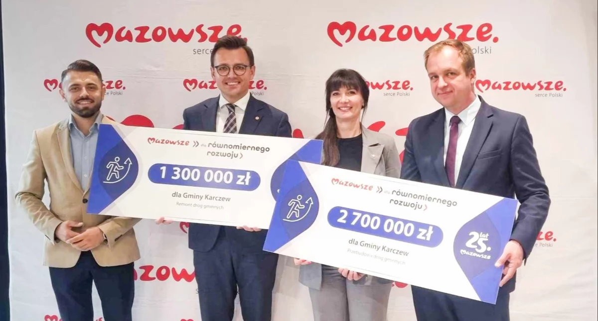Karczew otrzymał 4 mln wsparcia na drogi gminne. Fot. FB/Michał Rudzki, burmistrz Karczewa