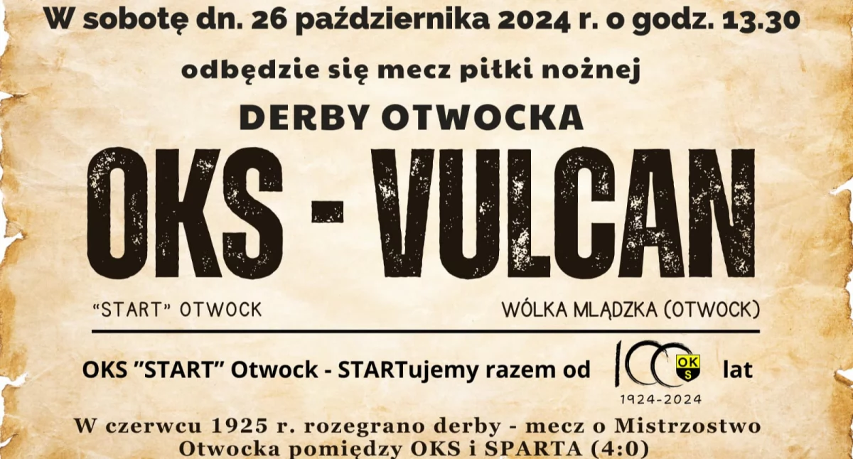 Piłka nożna, Derby Otwocka Start Otwock kontra VULCAN Wólka Mlądzka Wielkie emocje kolejce Klasy! - zdjęcie, fotografia