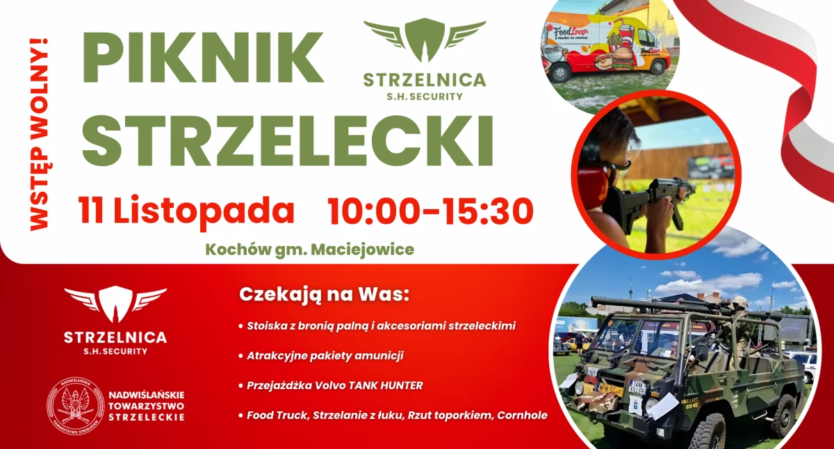 Imprezy - wydarzenia, Rodzinny Piknik Strzelecki gminie Maciejowice okazji Święta Niepodległości - zdjęcie, fotografia