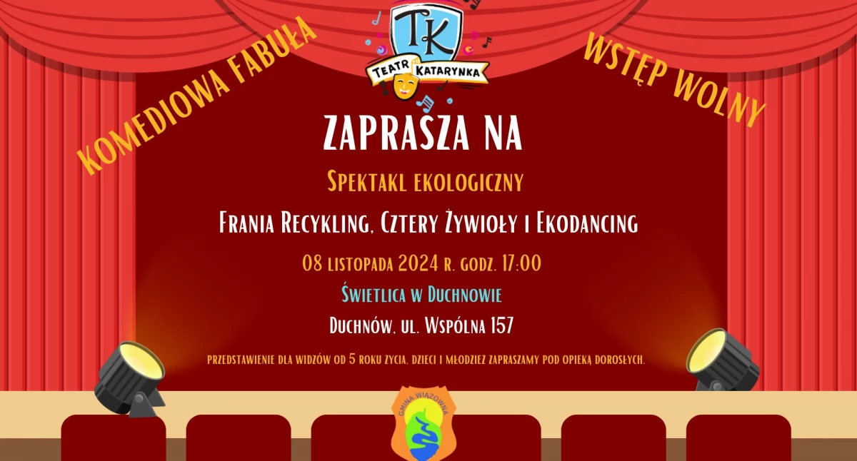 Teatr - spektakle, Frania Recykling Cztery Żywioły Ekodancing - zdjęcie, fotografia
