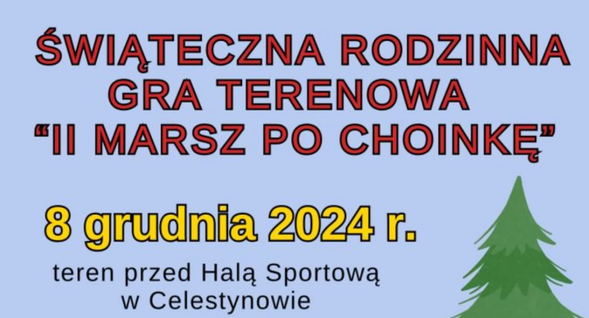 Imprezy - wydarzenia, Świąteczna Rodzinna Terenowa „Marsz Choinkę” Celestynowie - zdjęcie, fotografia