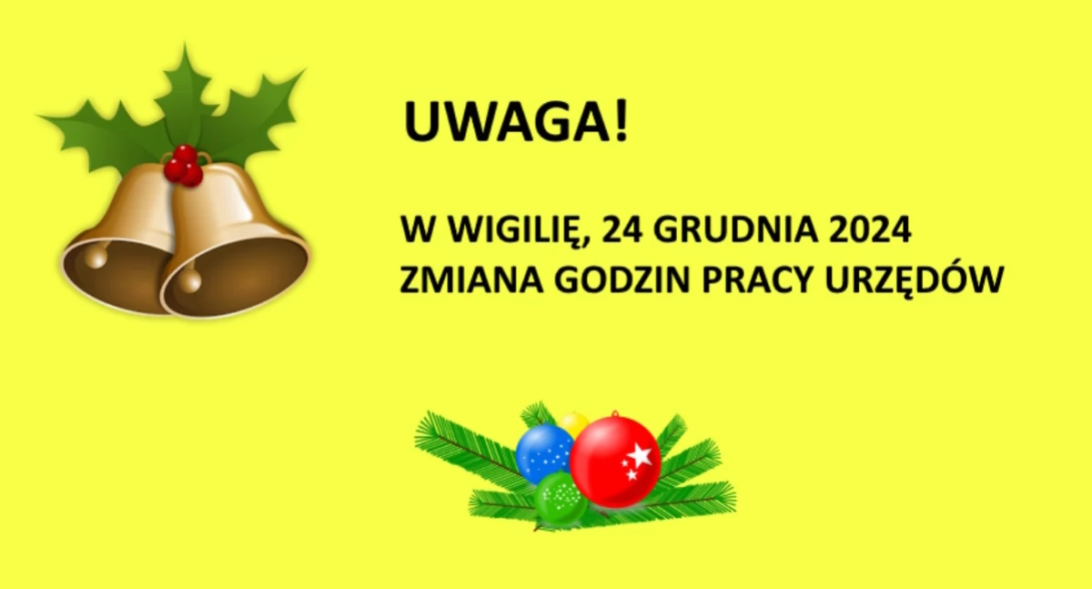 Urzędy, Wigilię zmienione godziny pracy urzędów   - zdjęcie, fotografia