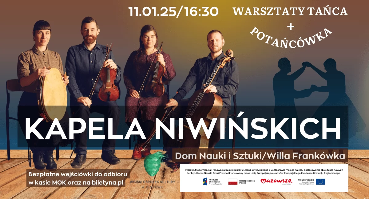 Imprezy - wydarzenia, Warsztaty polskich tańców tradycyjnych potańcówka Kapelą Niwińskich - zdjęcie, fotografia