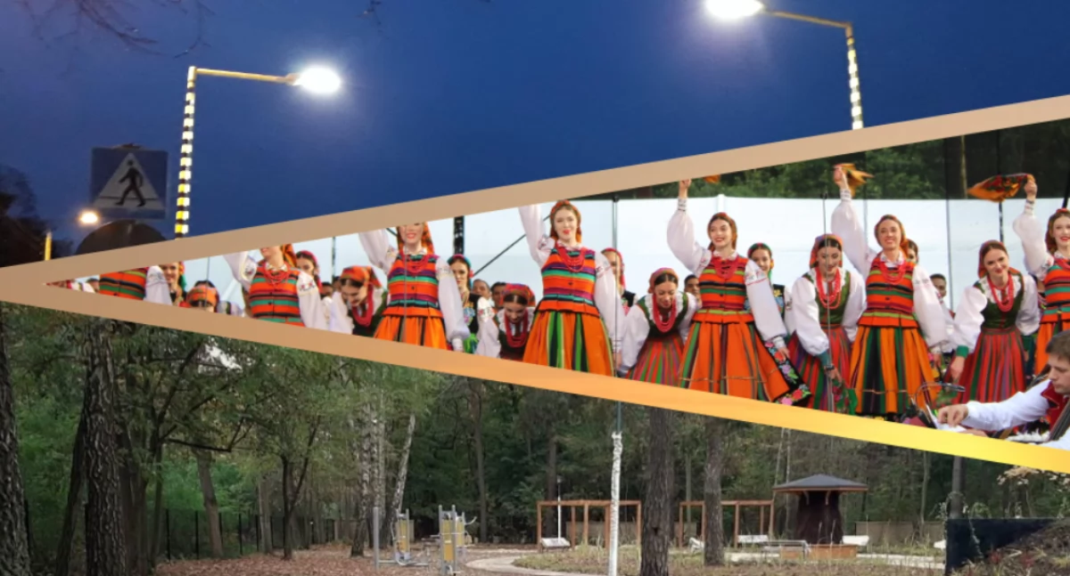 Dzięki BOM w pow. otwockim są doświetlenia przejść, Ogród marzeń i był koncert Mazowsza. Fot. arch