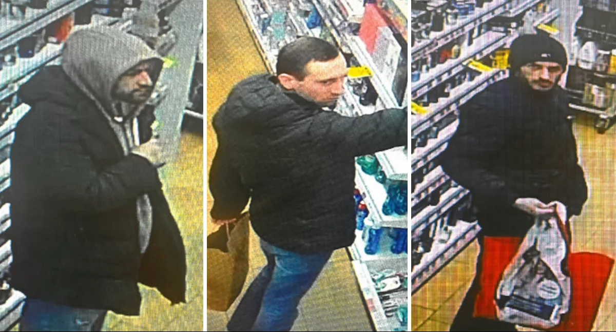 Komunikaty policji, Poszukiwani związku kradzieżami drogerii Otwocku Rozpoznajesz Skontaktuj policją! - zdjęcie, fotografia