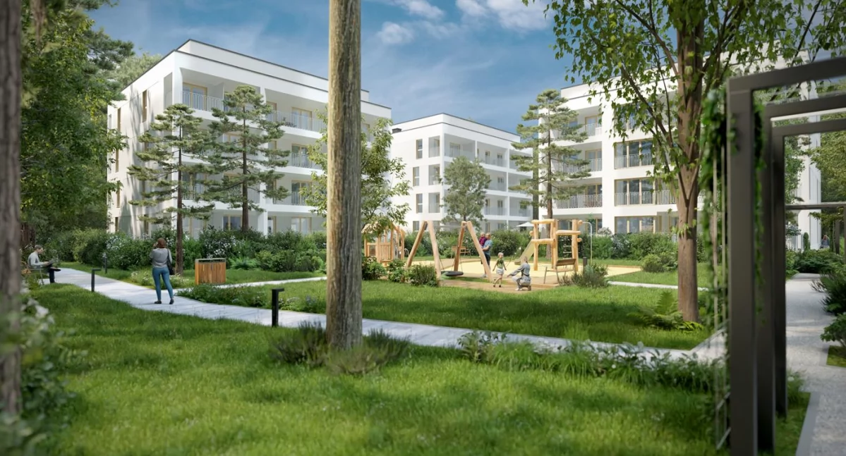 Wizualizacja eko-osiedla przy ul. Szpitalnej w Otwocku. Fot. Agena Development