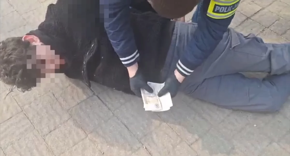 Zatrzymanie oszusta. Fot. KPP Otwock
