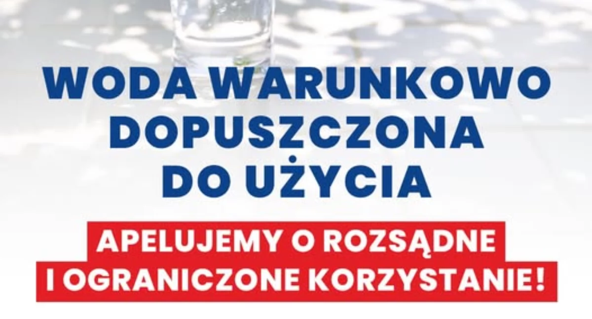 Komunikat, warunkowej zdatności celów spożywczych sanitarnych - zdjęcie, fotografia