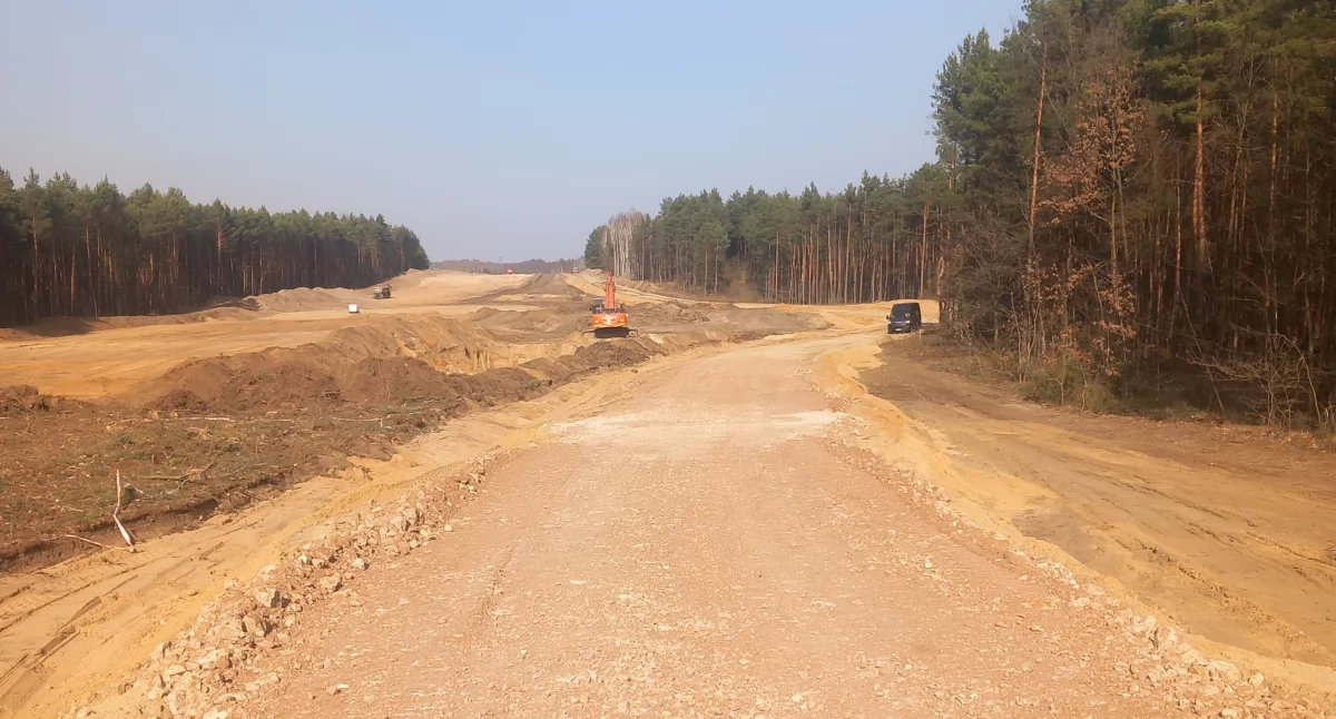 Budowa obwodnicy Kołbieli w ciągu DK50. Fot GDDKiA