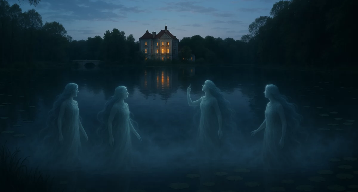 Noc Muzeów 2025 w Otwocku Wielkim z duchami jeziora... ilustracja: iotwock.info