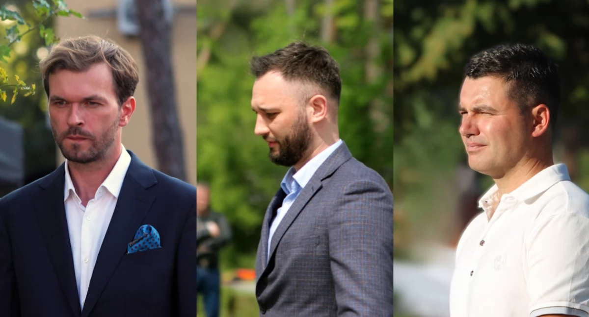 Od lewej: Mateusz Rojek, Cezary Dąbrowski i Michał Margielski. Fot. archiwum