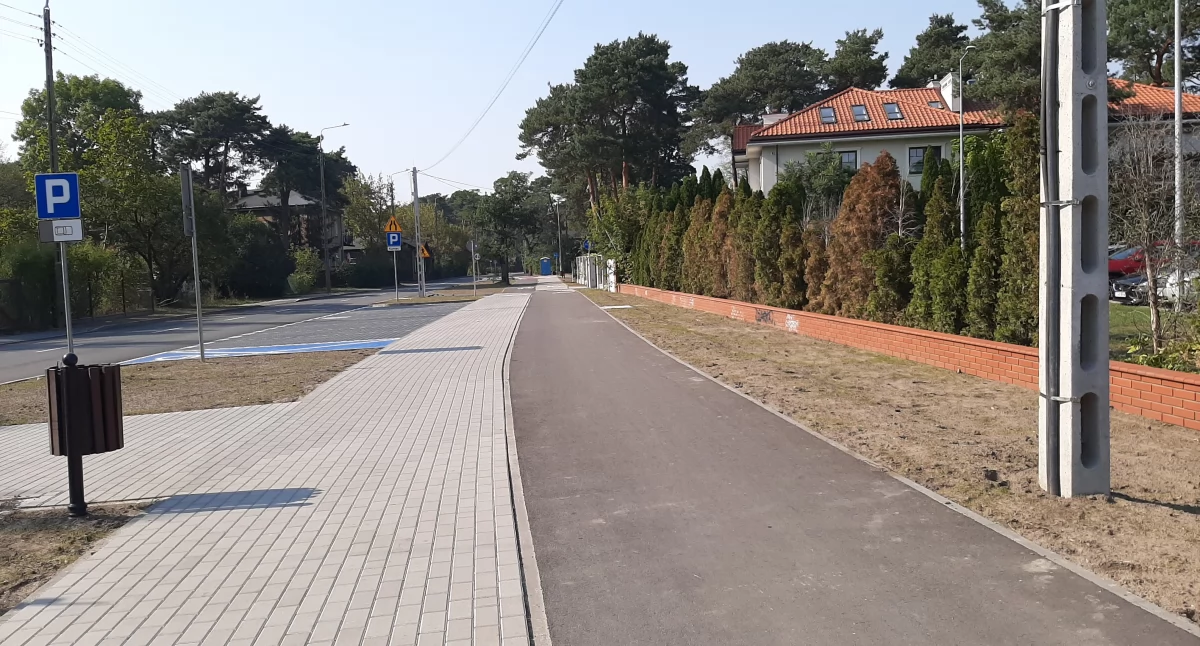 Na ul. Reymonta w Otwocku powstają od paru lat nowe ścieżki rowerowe. Fot. archiwum 