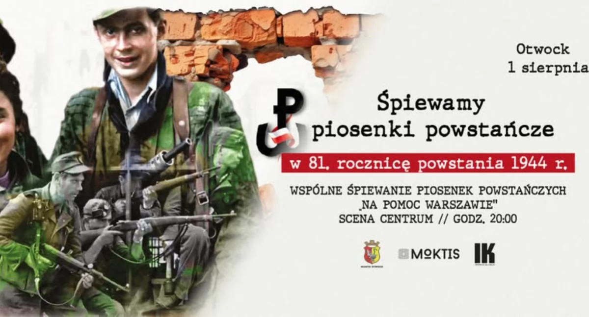 Imprezy - wydarzenia, Śpiewem oddajemy hołd rocznica wybuchu Powstania Warszawskiego Scenie Centrum - zdjęcie, fotografia
