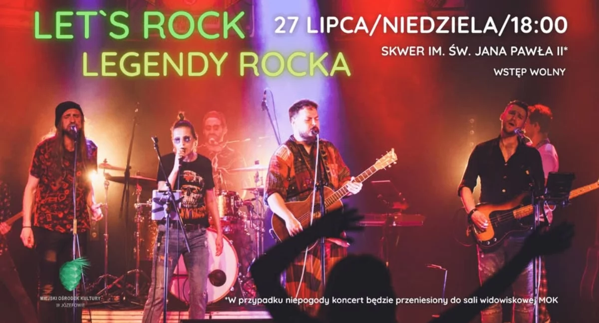 Koncerty - muzyka, „Let’s Legendy Rocka” koncert plenerowy pełen energii emocji Józefowie - zdjęcie, fotografia