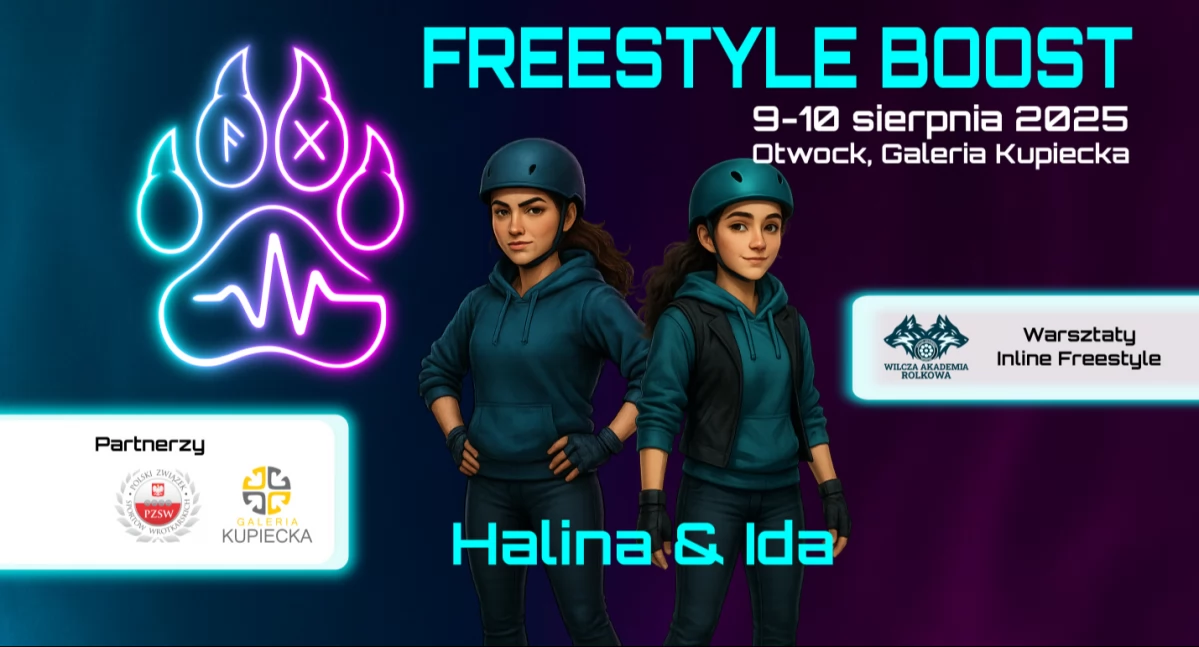 Rolki, Freestyle Boost Otwocku technika rolkach - zdjęcie, fotografia