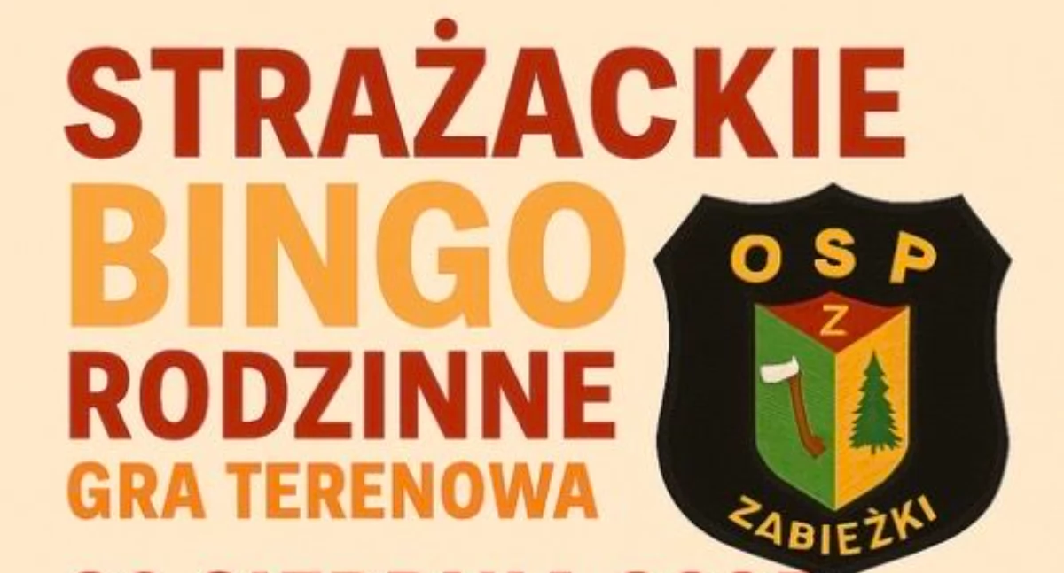 Konkurs, Strażackie Bingo Rodzinne Zabieżki Zabawa która Połączy Całą Wieś! - zdjęcie, fotografia