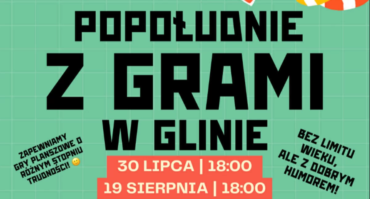 Konkurs, Planszówkowe szaleństwo Glinie spędź popołudnie pełne zabawy! - zdjęcie, fotografia