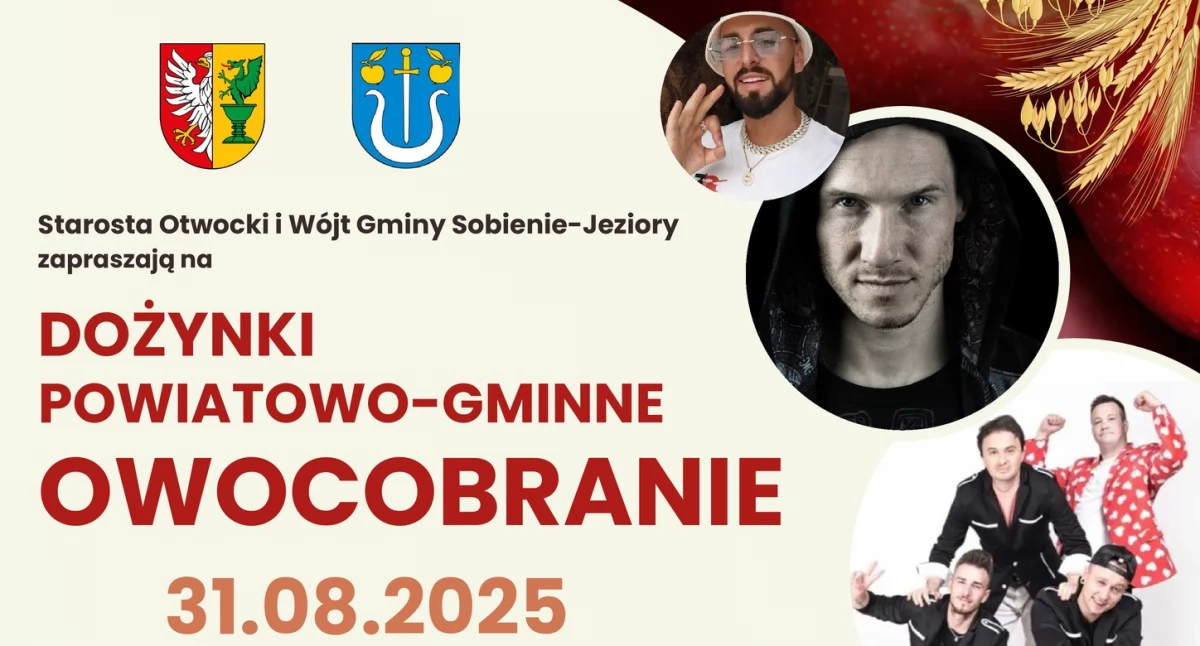 Imprezy - wydarzenia, Owocobranie Sobieniach Jeziorach radosne święto plonów sadowników rolników - zdjęcie, fotografia