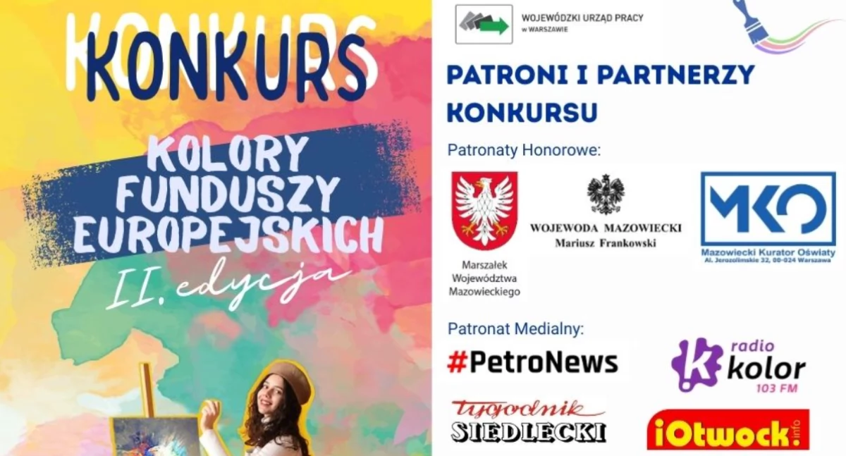 Konkurs, edycja konkursu plastycznego Kolory Funduszy Europejskich - zdjęcie, fotografia