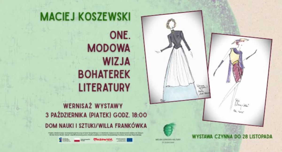 Wystawy, MODOWA WIZJA BOHATEREK LITERATURY Wernisaż wystawy Macieja Koszewskiego - zdjęcie, fotografia