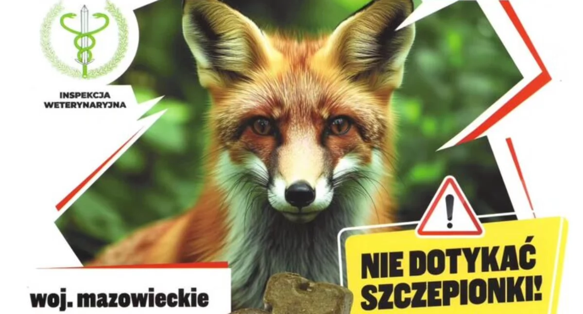 Komunikat, Akcja zrzutu szczepionki lisów przeciwko wściekliźnie - zdjęcie, fotografia