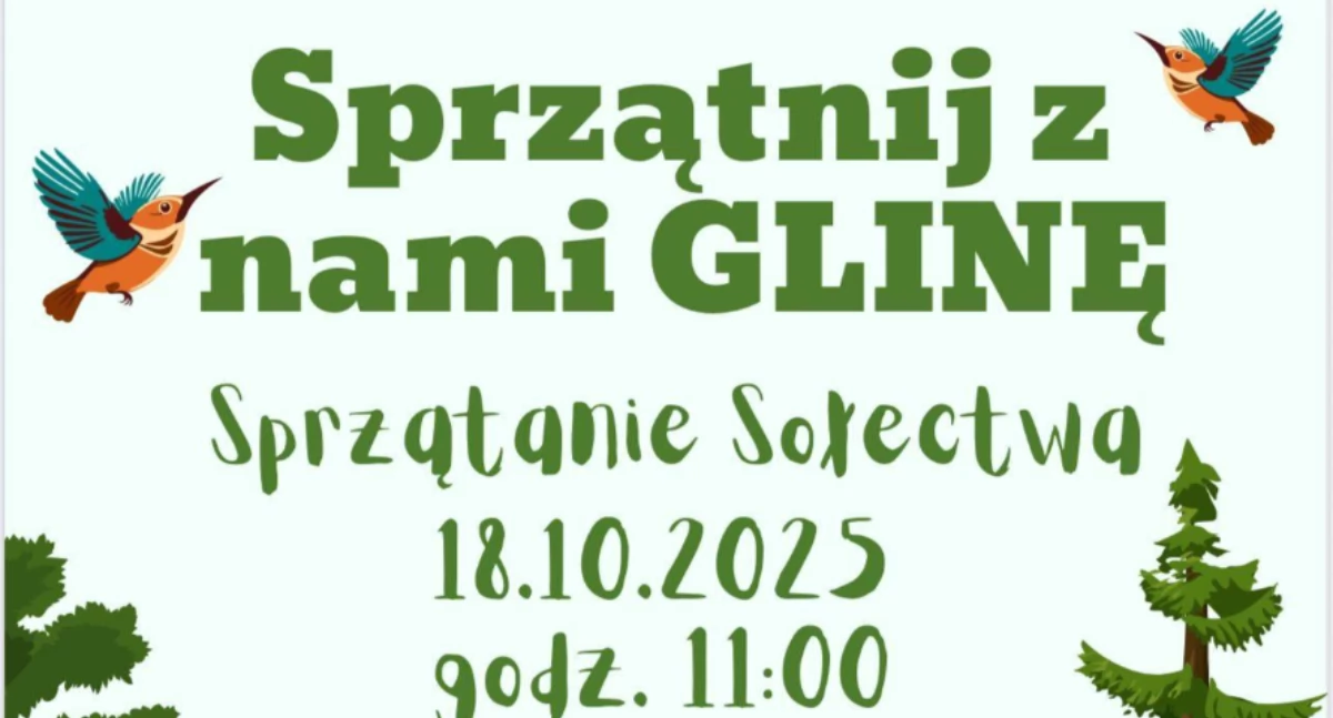 Imprezy - wydarzenia, Posprzątajmy Glinę razem! Sołectwo zaprasza wspólne sprzątanie miejscowości - zdjęcie, fotografia