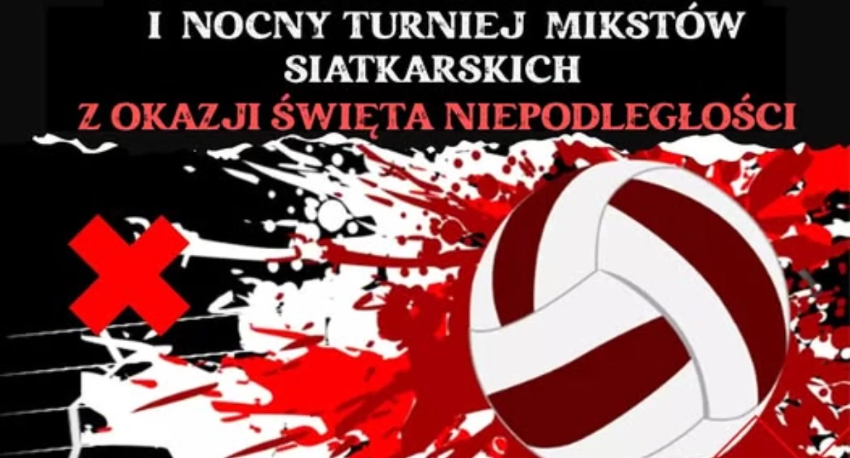 Siatkówka, Nocny Turniej Mikstów Siatkarskich okazji Niepodległości Karczewie - zdjęcie, fotografia