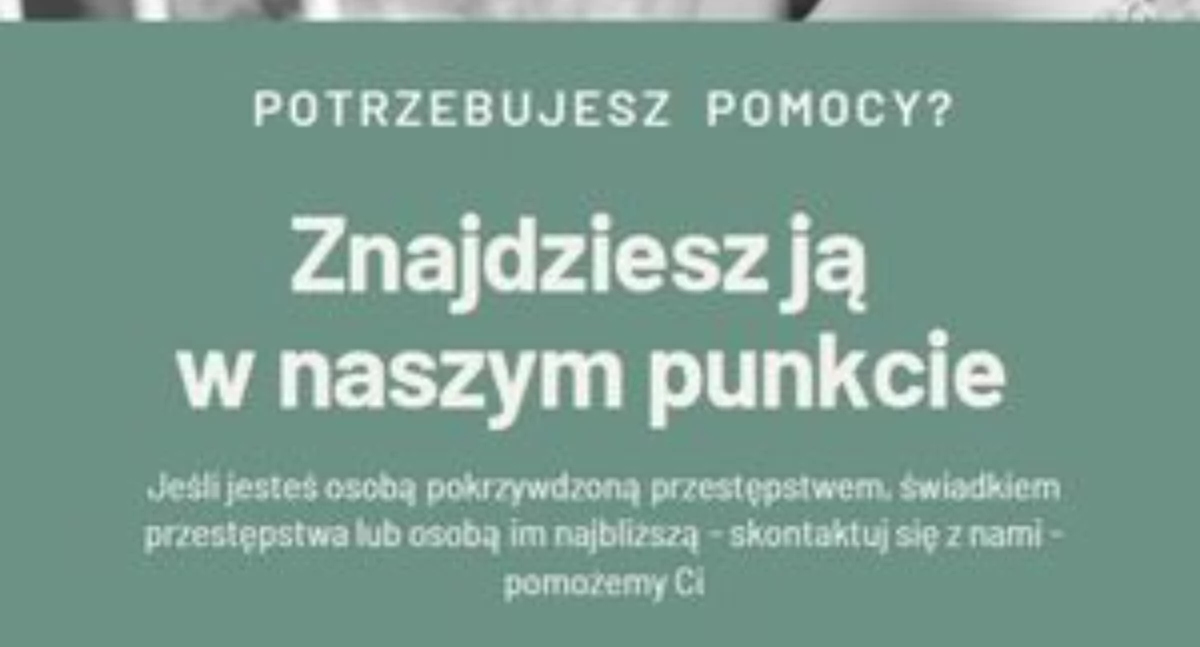 Komunikat, Punkt wsparcia pokrzywdzonych przestępstwem - zdjęcie, fotografia