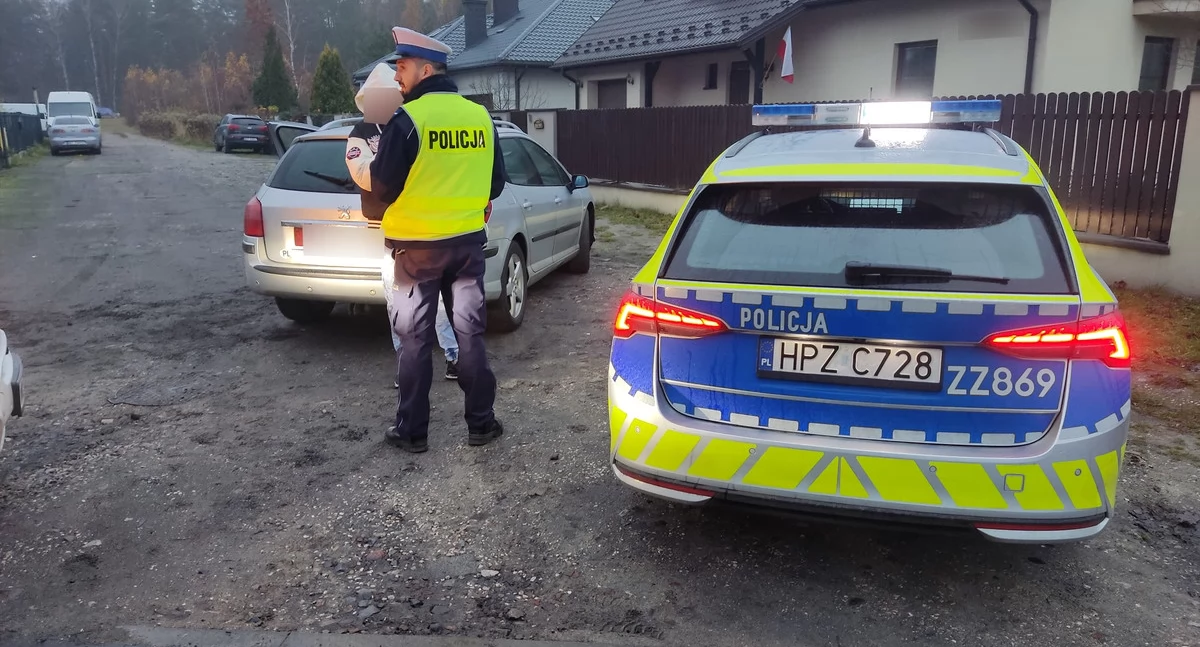 Uciekinier po zatrzymaniu. Fot. KPP Otwock