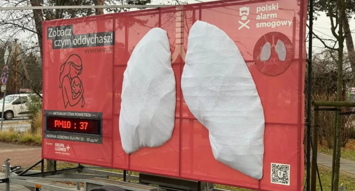 Komunikat, Wielkie Płuca Józefowie ostrzegają sprawdź ogrzewasz swój - zdjęcie, fotografia