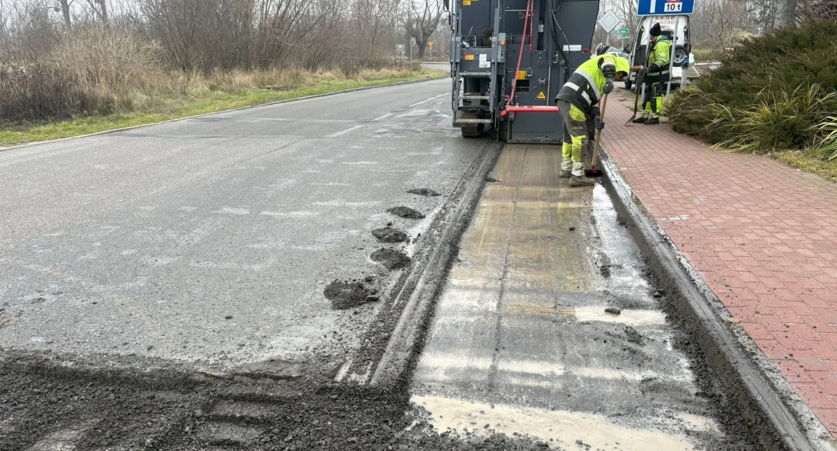 Ruszyły prace na ul. Wiślanej. Fot. FB/Michał Rudzki - Burmistrz Karczewa