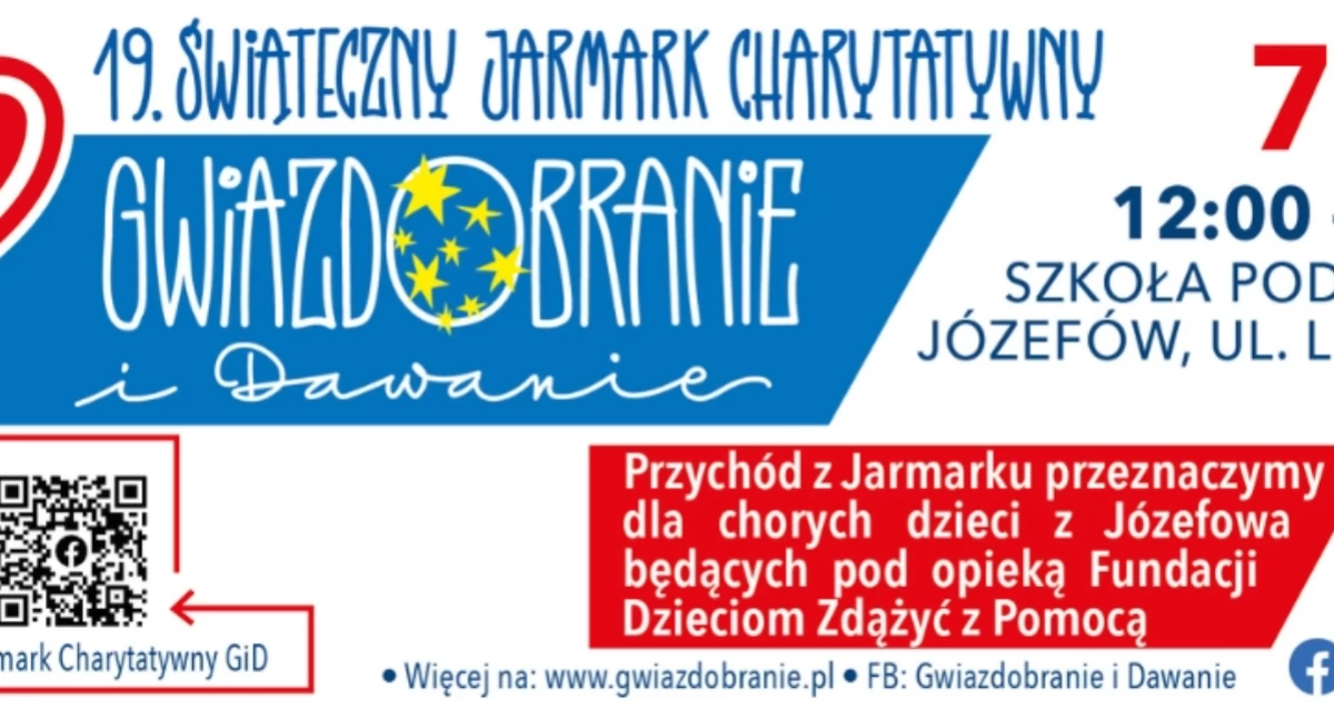 Imprezy - wydarzenia, Gwiazdobranie Dawanie wielkie serca Józefowie Nadchodzi Świąteczny Jarmark Charytatywny! - zdjęcie, fotografia