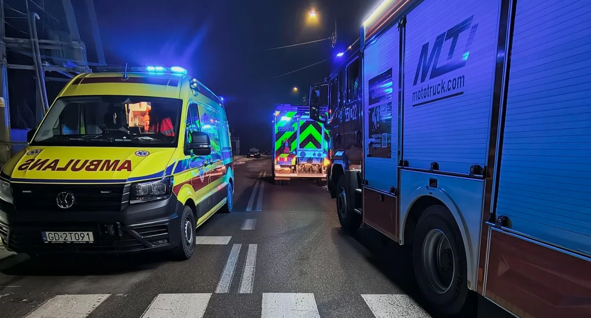 Nocna interwencja ratowników. Fot. OSP Karczew