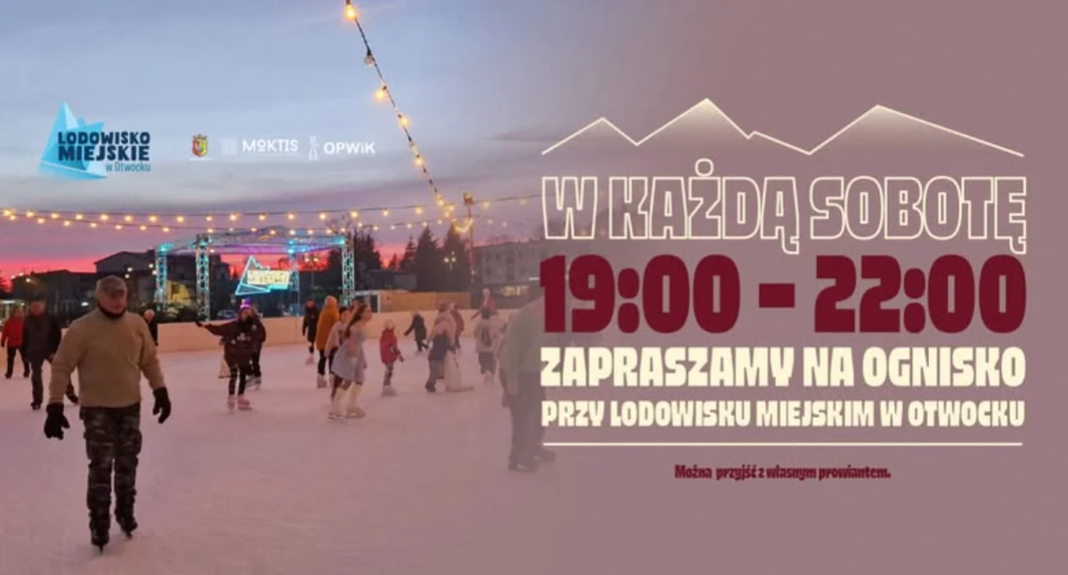 Imprezy - wydarzenia, każdą sobotę ognisko lodowisku Otwocku - zdjęcie, fotografia