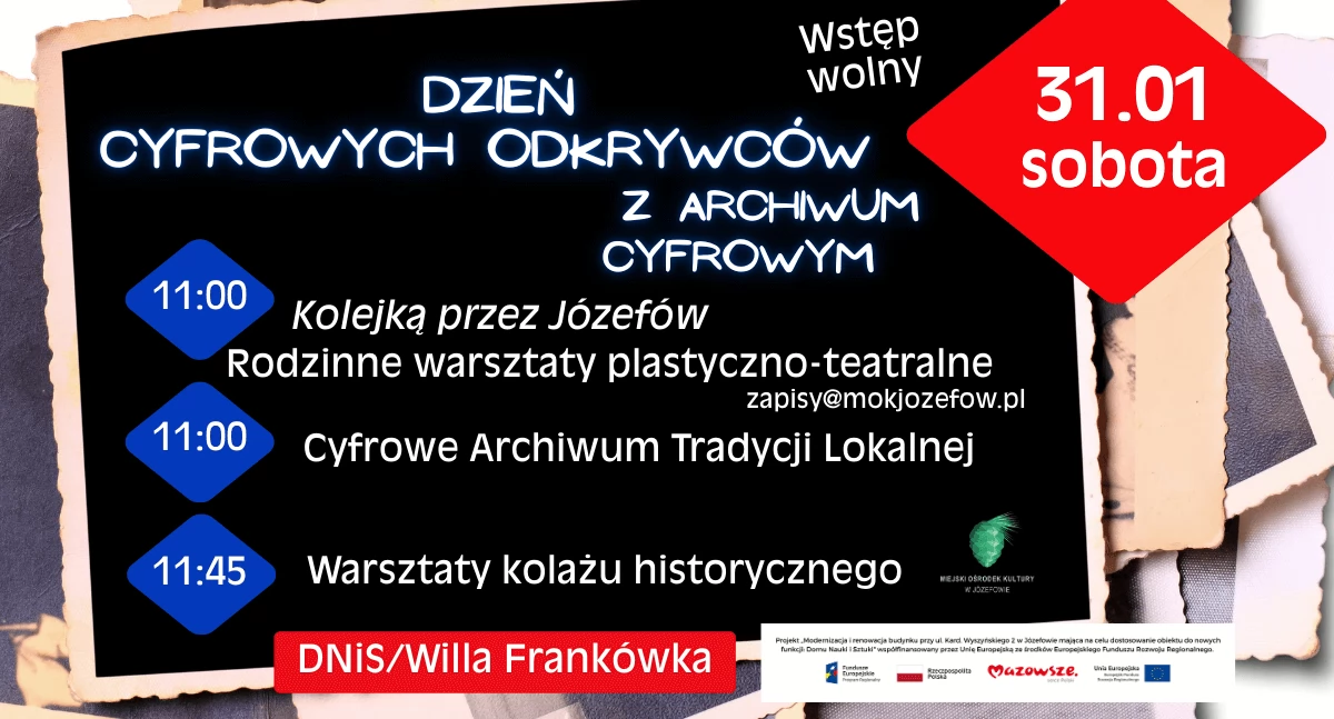 Imprezy - wydarzenia, Dzień Cyfrowych Odkrywców Willi Frankówce Odkryj historię - zdjęcie, fotografia