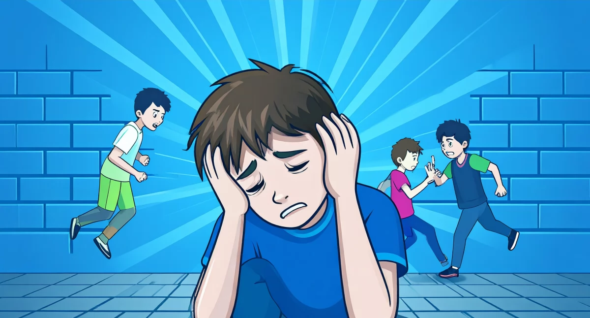 Nękanie uczniów - grafika ilustracyjna AI