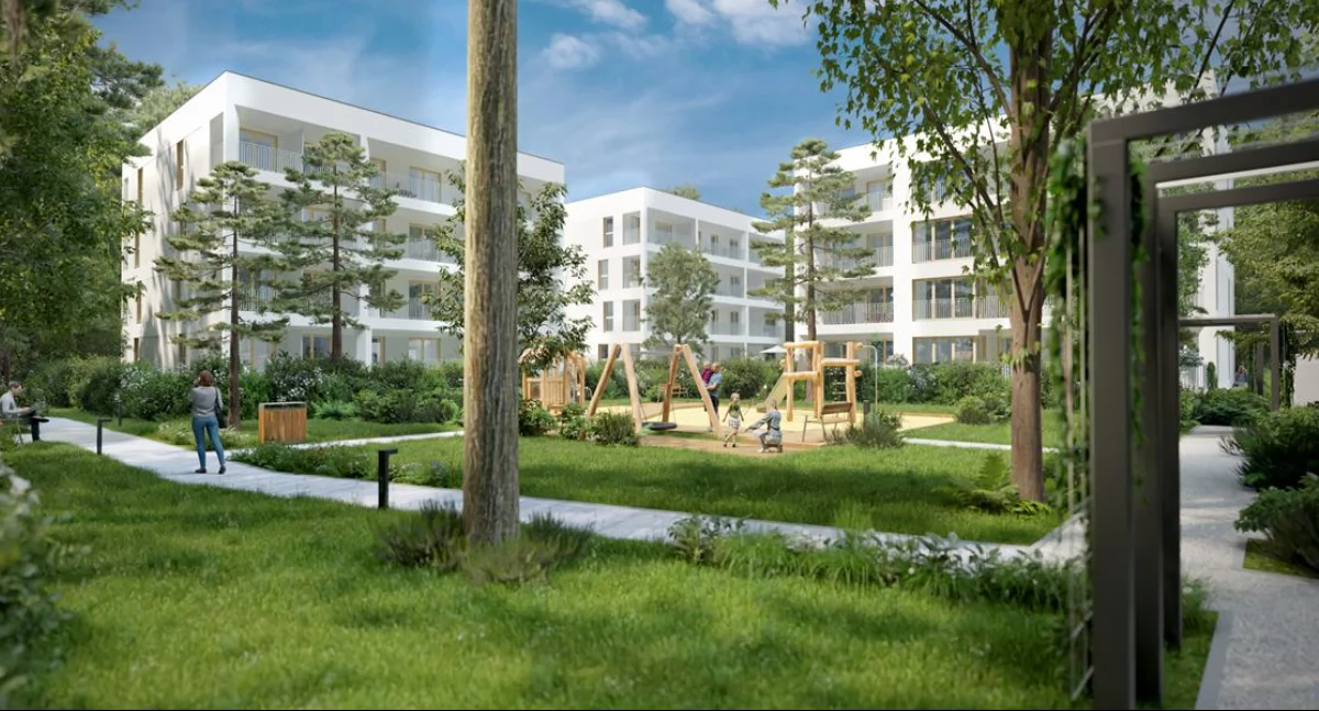 Wizualizacja osiedla „Rytm Natury” w Otwocku. Grafika  źródło: Agena Development S.A. 