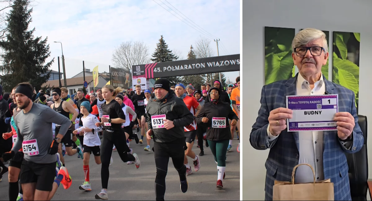 Start Wiązowskiej 5-tki (fot. archiwum). Wójt Budny zachęca do wcześniejszego odbierania pakietów startowych (fot. FB/Janusz Budny - Wójt gminy Wiązowna)