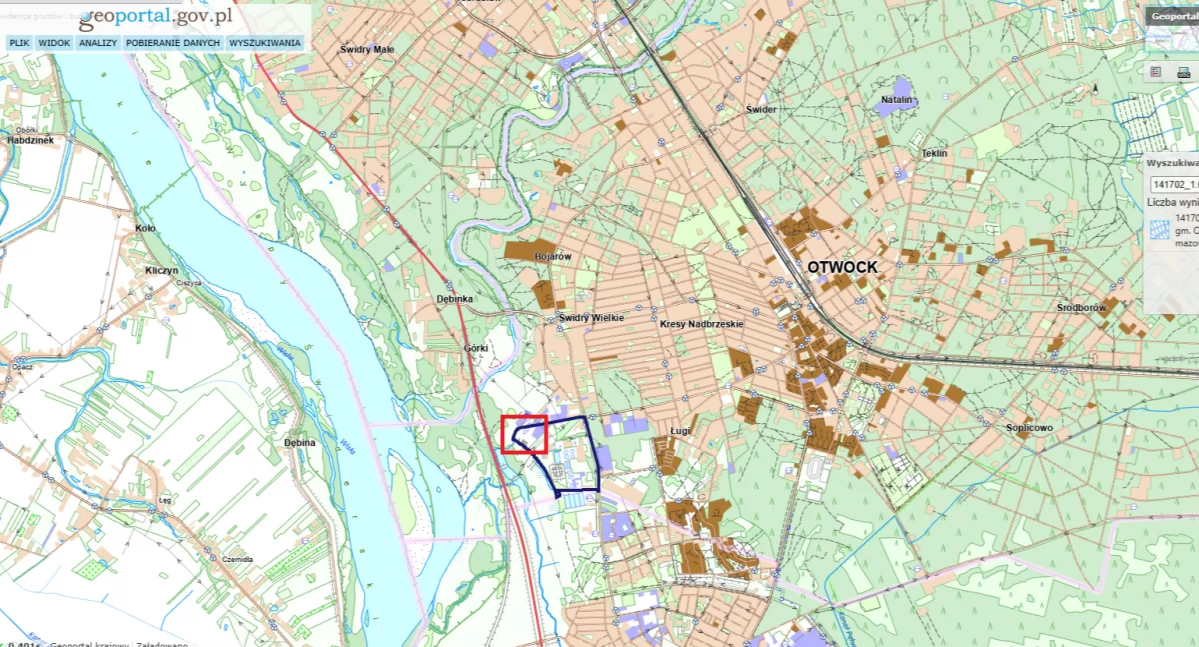 Miejsce planowanej inwestycji odpadowej