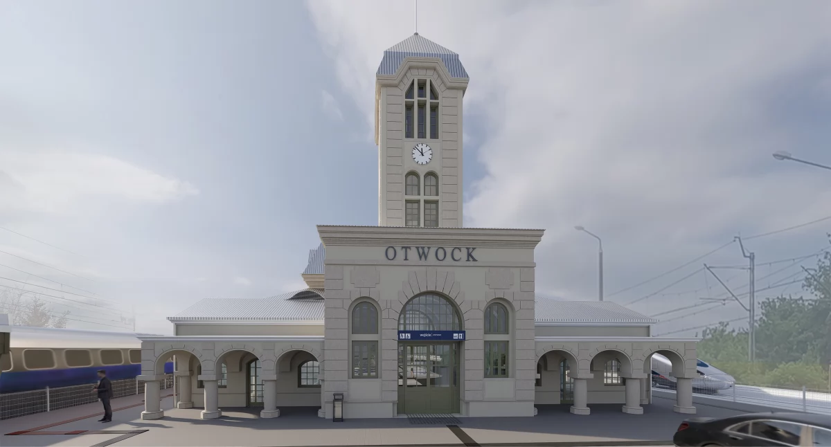 Wizualizacja dworca w Otwocku, mat. PKP S.A.