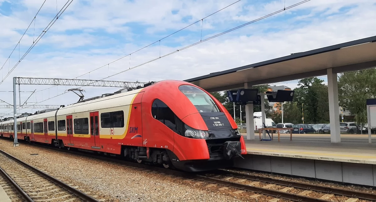 Na zdjęciu pociąg SKM na stacji w Otwocku. Fot. archiwum