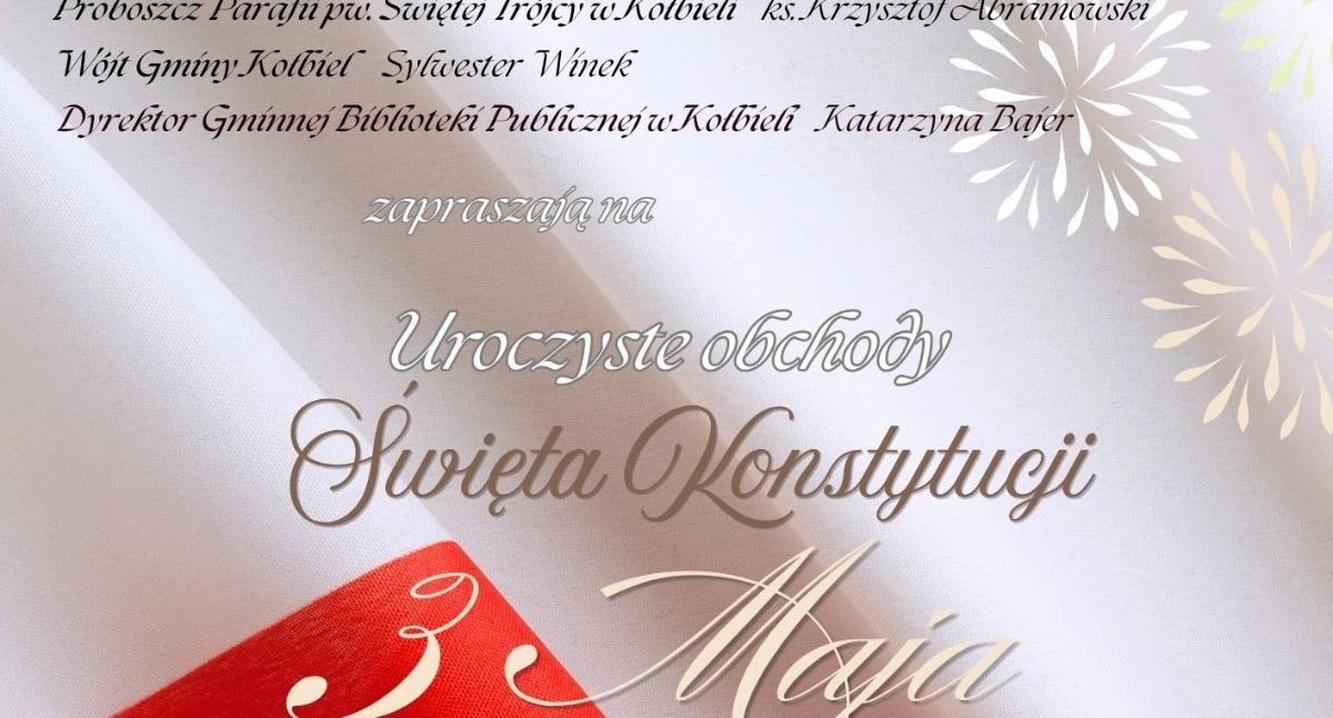 Imprezy - wydarzenia, Obchody Święta Konstytucji gminie Kołbiel - zdjęcie, fotografia