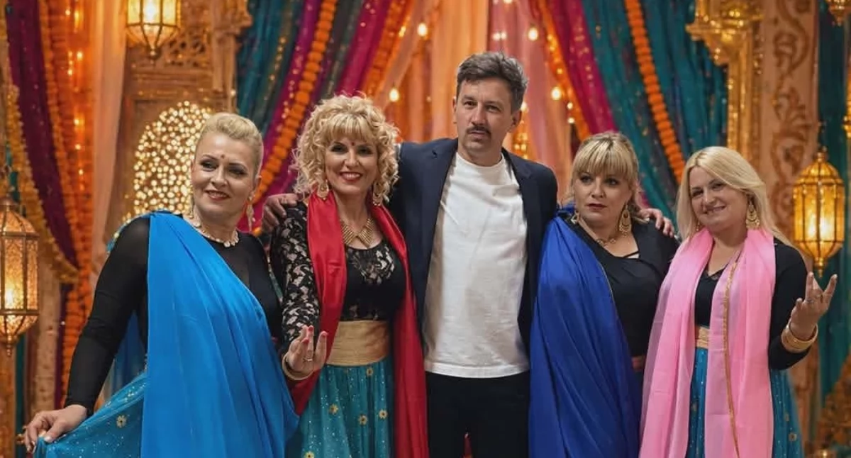 Na zdjęciu: nauczycielki OSW im. Marii Konopnickiej w Otwocku i Maciek Rock. Fot. FB/Renata Demiańczuk