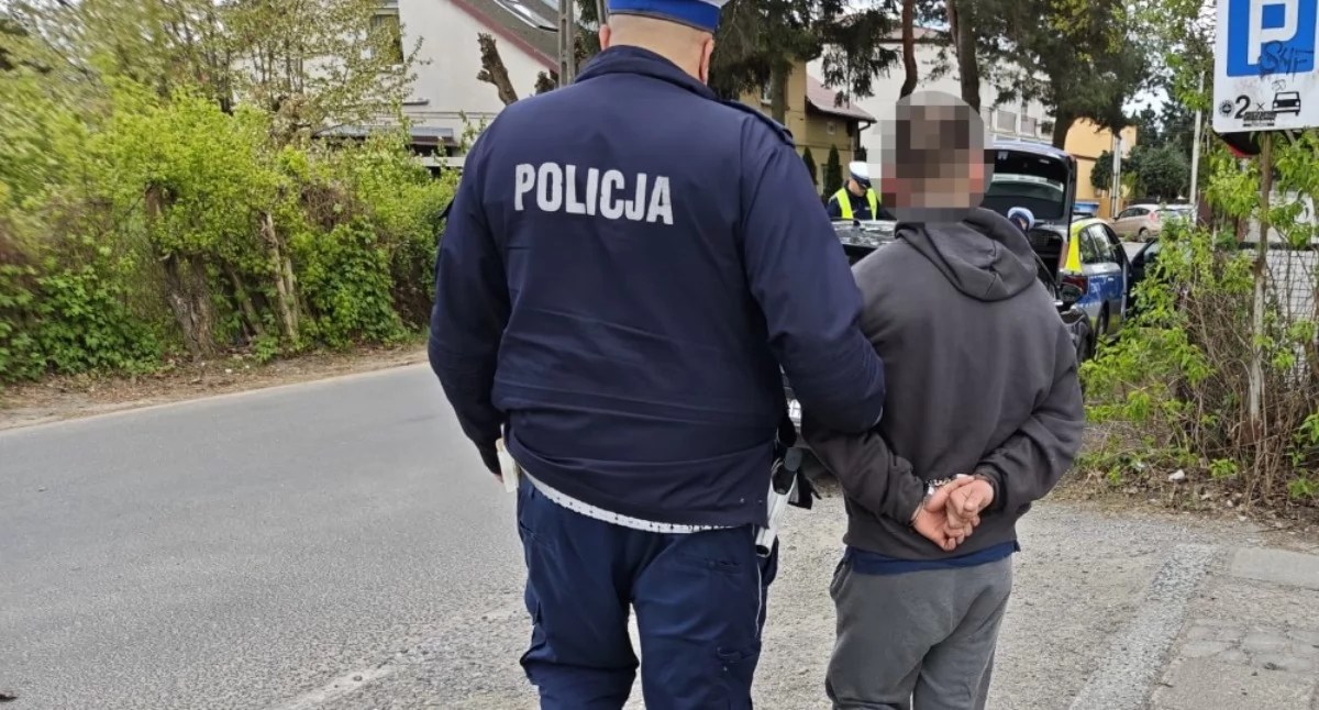 Na zdjęciu: zatrzymany przez policjantów 31-latek. Fot. KPP Otwock